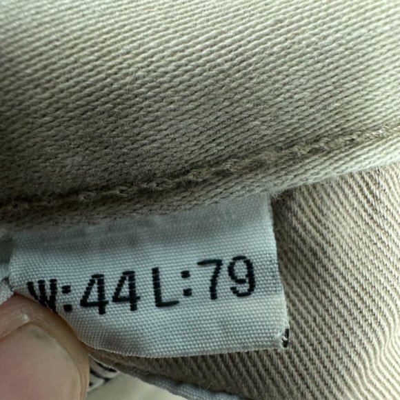 Riders By Lee Jeans Mens 44 Tan Beige Stretch Western Casual Denim Designer Zip - Picture 12 of 15